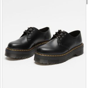 DR. MARTENS 1461 Smooth Leather Womens Platform Shoes